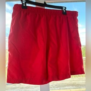 Faded Glory Red Athletic Swim Trunks